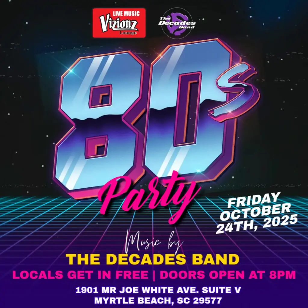 80s party with the Decades Band